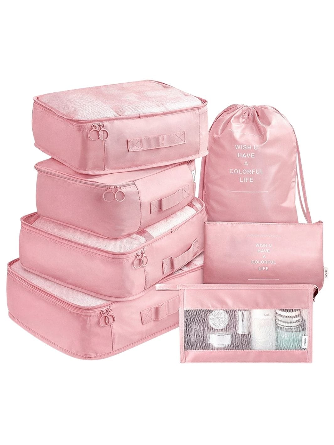 Organisateur de sac voyage | PACK SMART Rose (B)